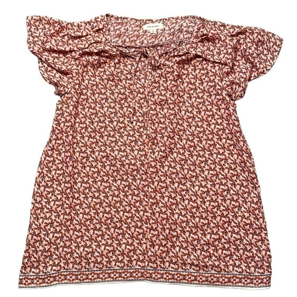 MAX STUDIO FLORAL PRINT BOHO BLOUSE SIZE XS - Picture 2 of 6